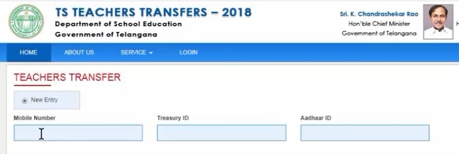 Submit Transfer Application Process
Online