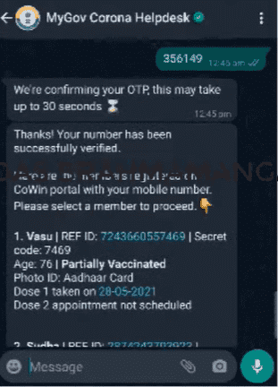 Covid Vaccine WhatsApp Slot Booking 2021 Number | Book Covaxin, Covishield Online, Download Certificate