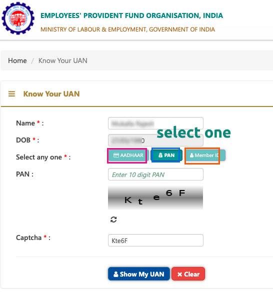 How to Recover Forgot or Lost EPFO UAN Online