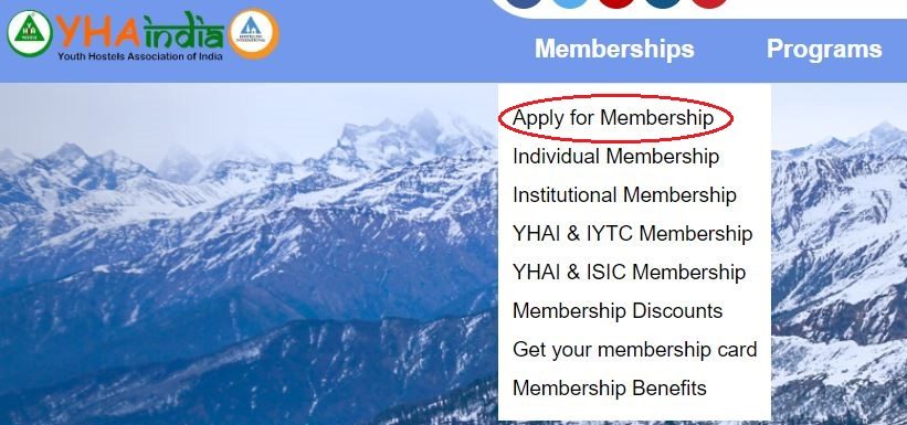 Applying for membership online