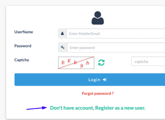 Register as new user